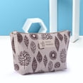 thumbnail image 3 of Organizador De Almacenamiento Bolso de cosméticos impresa, Bolso de lona con cremallera, Bolso de almacenamiento para lavado de maquillaje (estilo 8), 3 of 4