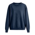thumbnail image 5 of Otntypg Denim Sweatshirts for Women Fashion Long Sleeve Pullover Tops Trendy Oversized Casual Crew Neck Basic Jean T-Shirts Navy L, 5 of 10