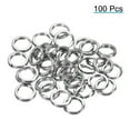 thumbnail image 3 of Uxcell 1.8mm x 14mm Fishing Split Rings, 100 Pack 304 Stainless Steel Double Flat Ring for Saltwater Freshwater, 3 of 5
