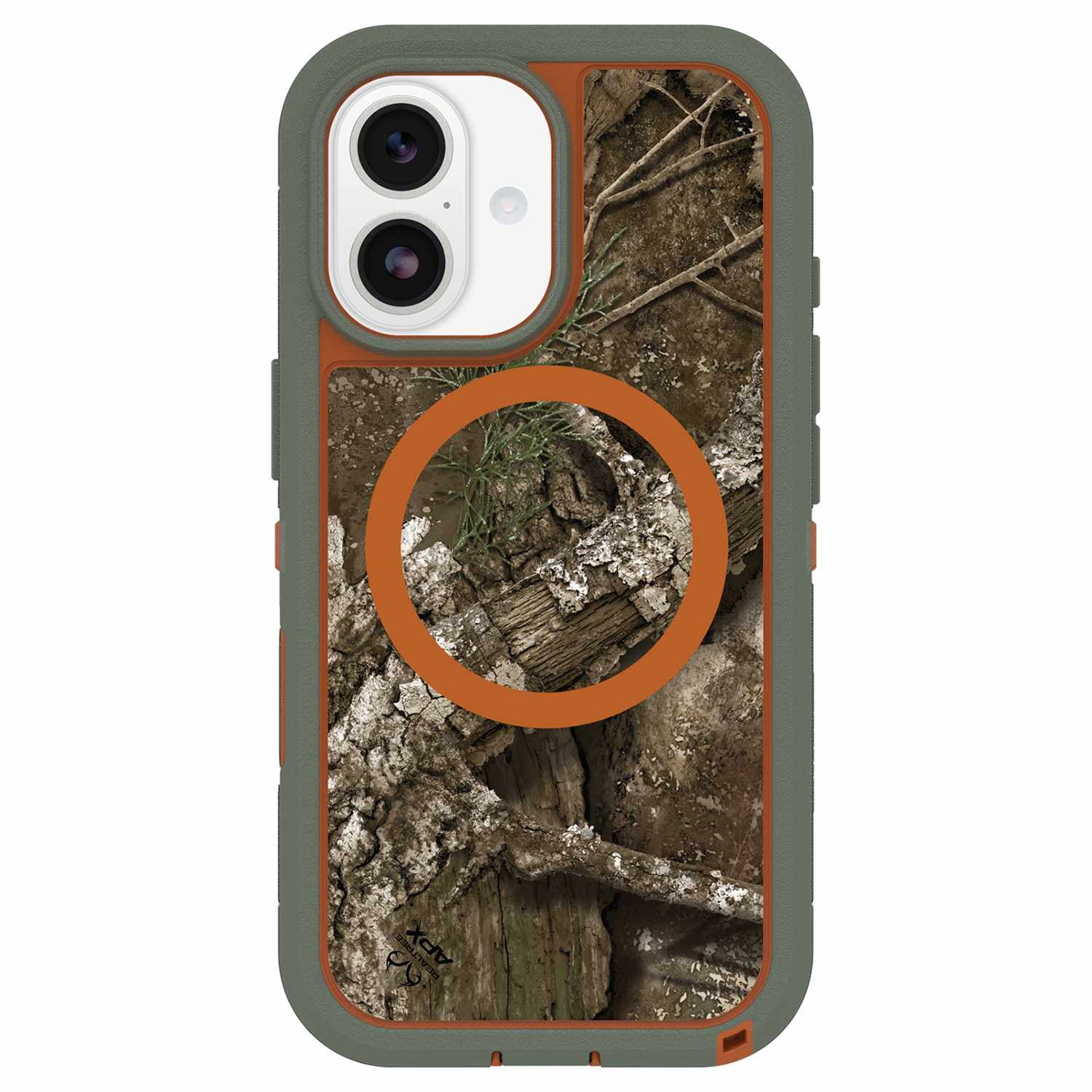 OtterBox Defender Pro XT Clear MagSafe Case w/Camera Control Realtree Apx (Green) for iPhone 17 Pro