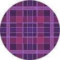 thumbnail image 1 of Ahgly Company Machine Washable Indoor Square Transitional Dark Orchid Purple Area Rugs, 3' Square, 1 of 7