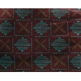 thumbnail image 4 of oneOone Georgette Viscose Fabric Leaves & Geometric Block Printed Fabric 1 Yard 42 Inch Wide, 4 of 4