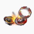 thumbnail image 4 of Takara Tomy Beyblade Burst Dynamite Battle B-195 Booster Prominence Valkyrie.Ov.At'-0 Over Atomic'-0 Right Spin, 4 of 4