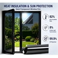 thumbnail image 2 of One Way Privacy Window Film, See Out Window Tint for Home Heat Control Sun Blocking Anti UV Mirror Reflective Covering Not in Static Cling No Glue, 20 inch×6.6ft, 2 of 7