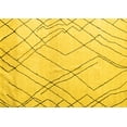thumbnail image 1 of Ahgly Company Indoor Rectangle Solid Yellow Modern Area Rugs, 8' x 10', 1 of 4