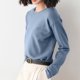 thumbnail image 5 of Sudadera con capucha para mujer,Blusa de punto de color liso para mujer, manga larga, cuello redondo, material acrílico, top informal de moda para uso doméstico y diario, sopatenor, 5 of 9