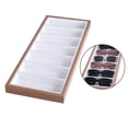 thumbnail image 4 of serony Glasses Jewelry Tray Stackable Sunglasses Stand Organizer Sunglasses Storage Rack Stand Box Organizer Sunglasses display Storage Holder White, 4 of 9