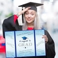 thumbnail image 6 of SeekLGT Graduation Guest Book 2026 Alternative Black and Blue Congrats Grad Signature Board for College Graduation Party Decorations 16 in x 12 in 1 Pack, 6 of 8