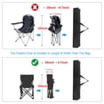 thumbnail image 6 of Uxcell 35"x8"x5" Camp Chair Replacement Bag Nylon Foldable Carrying Bag Large Tote Bag Storage Bag Black, 6 of 6