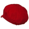 thumbnail image 3 of Cotton Elastic Big Size Newsboy Cap - Red 2XL-3XL, 3 of 5