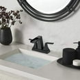 thumbnail image 2 of Centerset Waterfall Spout Bathroom Faucet with Drain Assembly, 2 of 5