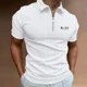 thumbnail image 2 of Camisa de rayas ajustada, ropa informal, moda, producto nuevo, verano, cremallera, cómoda y transpirable, top de negocios, novedad de 2024, 2 of 4