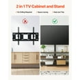thumbnail image 3 of STAWAY 48" TV Stand with Mount for 32-75" TVs, Adjustable Height & Angle, Power Outlet & Storage, Easy Assembly - Perfect for Living Room & Bedroom, 3 of 9