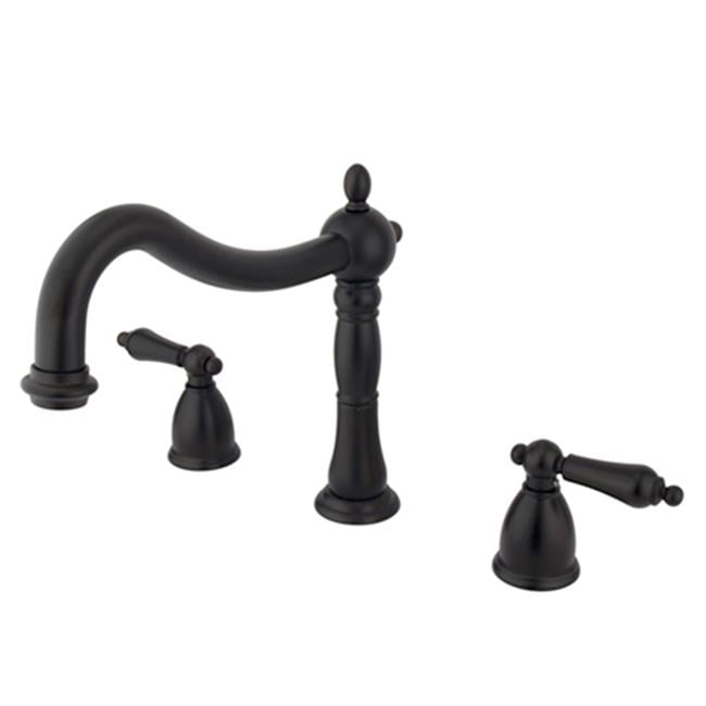 8 Inch 18 Inch Widespread Roman Tub Filler Oil Rubbed Bronze