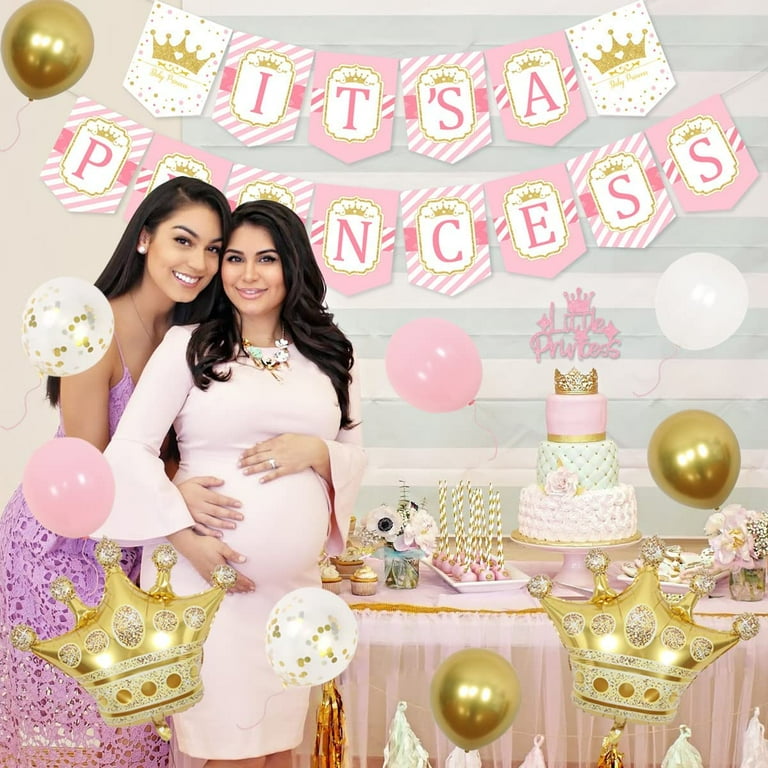 Princess baby shower balloons 2025