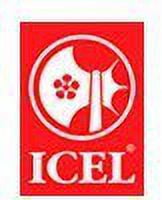 ICEL Cutlery 5 1/2-inch Stiff Boning Knife, Extra Wide Serrated Blade, Red Handle.