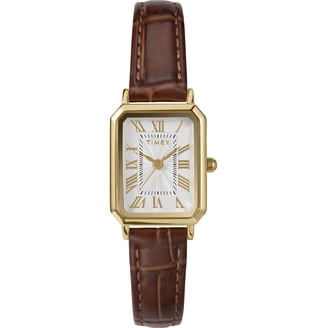 Bulova Women\'s Analog Brown Genuine Leather Gold Tone Quartz Watch Needs Battery Bulova Women main image 3