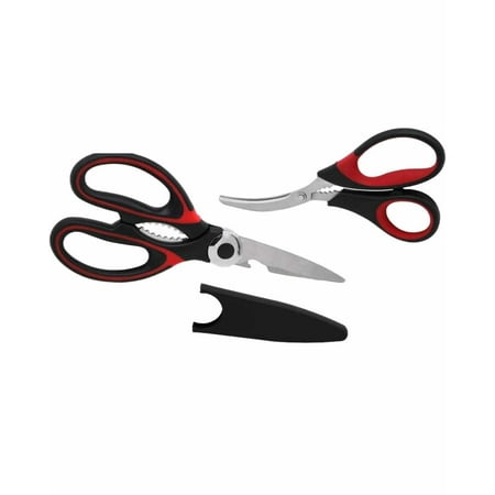 

Kitchen Scissors | 2-Pack Ultra Sharp Stainless Steel Kitchen Shears | Multi-Function