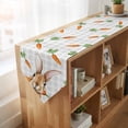 thumbnail image 4 of Easter Bunny Table Runner Linen Burlap Table Runner 90 Inches Long Spring Rabbits Carrots Gray Buffalo Plaid Dresser Scarves for Kitchen Island Coffee Dining Party Wedding Holiday Decor 13"x90", 4 of 8
