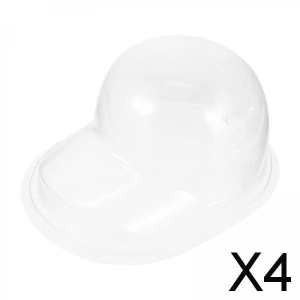 2 Estantes Portátiles para Sombreros de Béisbol, Marco de Almacenamiento, Soporte Interior para Ventana, Fotografía , Claro, 4 piezas