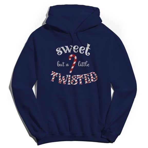 Haywood & Main Sweet But Graphic Navy Men's Cotton Pullover Hoodie