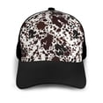 thumbnail image 3 of Yiaed Cow Skin Print Baseball Cap Dad Hat Polo Style Plain Blank Adjustable Size, 3 of 5