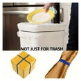 thumbnail image 3 of 3Pcs Trash Can Rubber Bands Bag Tie-down Straps With Locking Buckles for Kitchen Bathroom Office, Black, 3 of 5