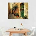 thumbnail image 2 of ERAPDAUR  Italy Tuscan Wall Art Vintage European Town Pictures Mediterranean Street Canvas Prints for Home Decor  16x12in, 2 of 6