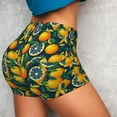 thumbnail image 4 of Wukai Fresh Orange Print Pack Biker Shorts for Women Yoga Workout Gym Running Scrunch Active Shorts-Medium, 4 of 8