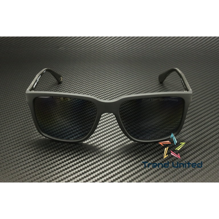 Emporio Armani Men s Black Square Sunglasses EA4047 506381 56 Walmart