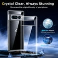 thumbnail image 3 of Transparent Case for Google Pixel 7 Pro Clear Case, [Yellow Resistant] Hard Back Cover Soft Silicone, Shockproof Slim Case for Google Pixel 7 Pro, 3 of 6