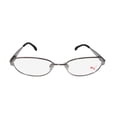 thumbnail image 3 of NEW PUMA 15420 MENS/WOMENS DESIGNER FULL-RIM SILVER / IVORY ADULT SIZE UPSCALE FRAME DEMO LENSES 49-17-135 FLEXIBLE HINGES EYEGLASSES/EYEWEAR, 3 of 9