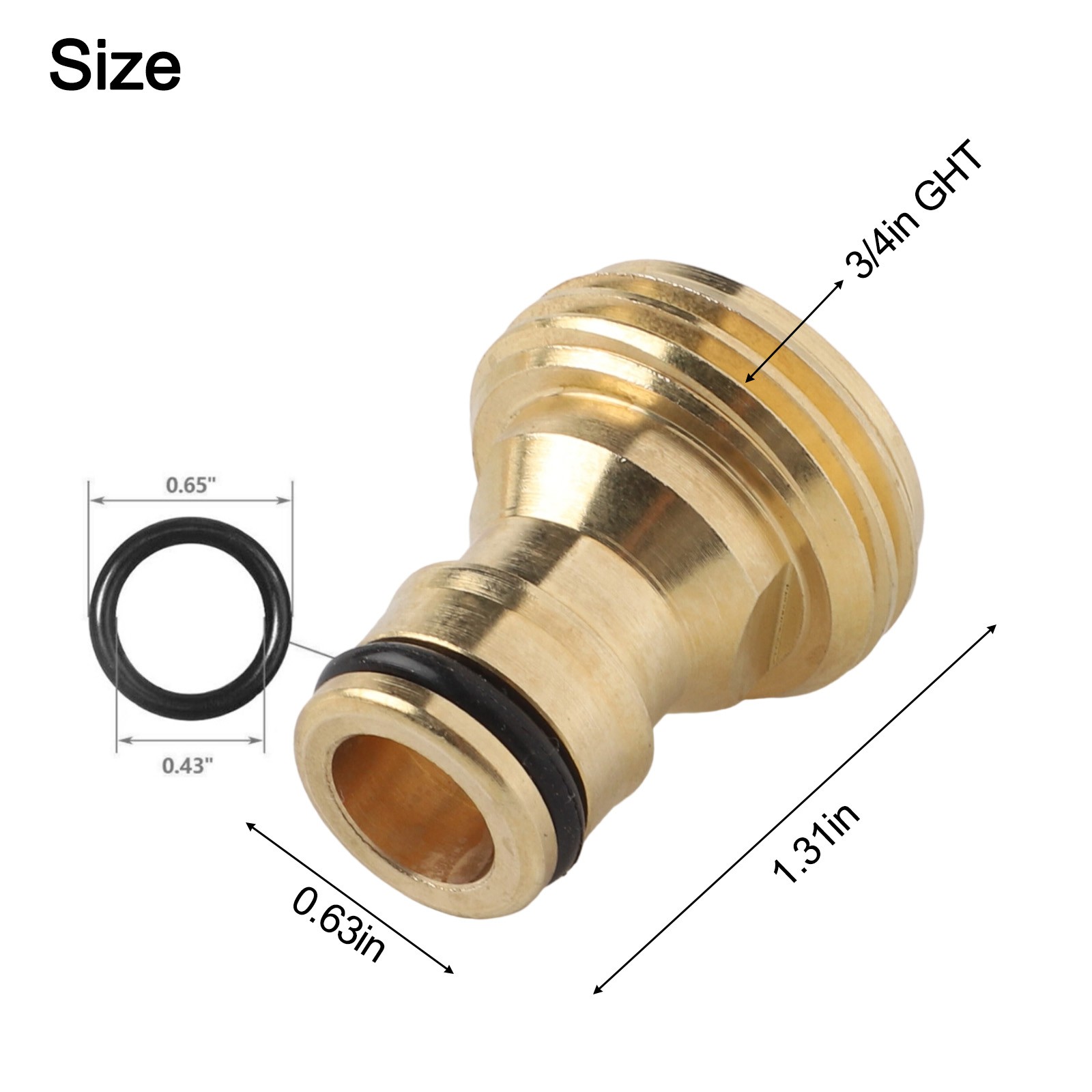 8pcs 3/4" Garden Hose Quick Connect Water Hose Fit Brass Female Male Connector