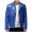 Dark Blue, variant on Miluxas Leather Jacket Men - Bomber Jackets Motorcycle Stand Collar Lightweight Zip-Up Slim Fit Biker Coat Brown S(S)