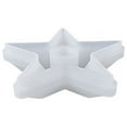 thumbnail image 3 of Iumwxz Kitchen Gadgets Epoxy Resin Mould Aromatherapy Candle Pentagonal Star Hexagonal Circular Ring Candlestick Base Mould Kitchen Utensil Set White Silica Gel Holiday Saving, 3 of 6