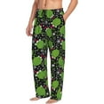 thumbnail image 2 of Uemuo Frogs And Santa Hat Pattern Men's Wide Leg Palazzo Lounge Pants with Pockets Light Weight Loose Comfy Casual Pajama Pants-Medium, 2 of 9