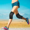thumbnail image 4 of 1 Pair Black Knee Pads for Sports Protection Made of Polyester Fiber Size M, 4 of 8