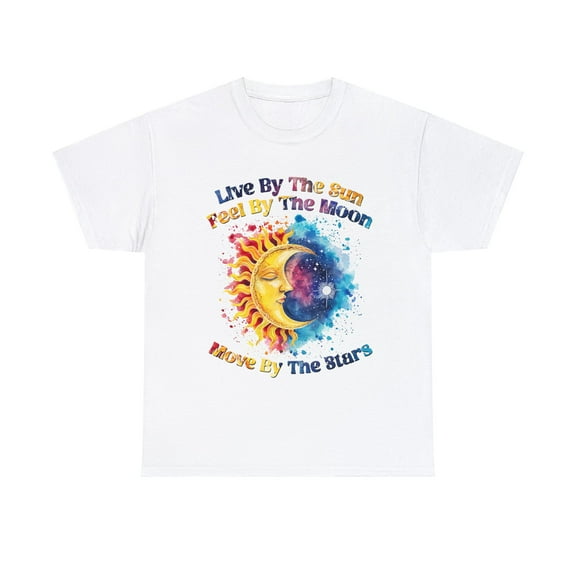 Live by the sun feel by the moon love by stars Hippie Shirt ID-0223-EBAC