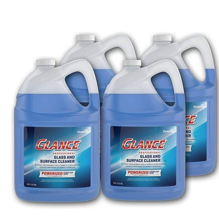 Diversey Glance Powerized Professional Glass & Surface Cleaner, 1 Gallon (4 Pack)