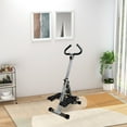 thumbnail image 4 of CoSoTower Height Adjustable Stair Stepper, Stepper Exercise Machine with Handlebar, LCD Monitor, Black, 4 of 5