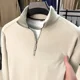 thumbnail image 3 of Suéter de invierno ultrafino de terciopelo para bebé, cuello alto, cremallera media alta, camisetas para hombre, ropa de manga larga, ropa para hombre, 3 of 4