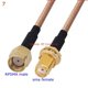 thumbnail image 3 of Kit de conector RG316 SMA a SMA macho hembra, conector RPSMA macho hembra a SMA, para cable de extensión de puente de coleta RG-316 de baja pérdida, 3 of 5