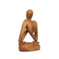 thumbnail image 4 of G6 Collection 8" Wooden Handmade Mini Yoga Figurines, Yoga Pose Statue, Yoga Room Studio Decor, Mindful Home Decor Yogi Gift, Decorative Shelf Decor Objects - Lotus Pose, 4 of 6