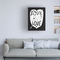 thumbnail image 3 of Michael Mullan 'Love Love Love Black' Canvas Art, 3 of 4
