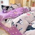 thumbnail image 4 of Sanrio Cinnamoroll Milk Velvet Quilt Cover Winter Cartoon Melody Kuromi KT Double Sided Velvet Single Quilt Cover Bedding Gift, 4 of 9