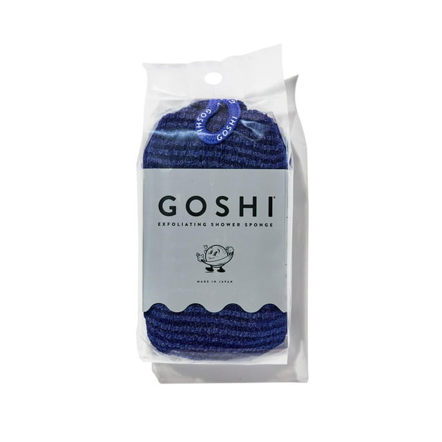 Esponja de ducha exfoliante GOSHI resistente a la rotura para toda la piel