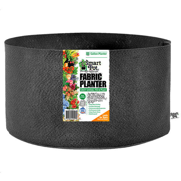 SMART POT 300 Gallon Fabric Grow Bag - Black