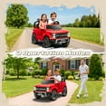 thumbnail image 4 of 24V Ride on Cars 2 Seater for Kids, Ford F150 Raptor Battery Powered Ride on Toys Truck with Remote Control, 4 Wheels Spring Suspension, Electric Car for Kids Toddler 3-8 w/Bluetooth & Lights, Red, 4 of 9