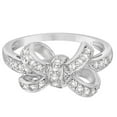 thumbnail image 3 of Pave Set Diamond Bow Tie Fashion Ring in 14k White Gold (0.26 ct), 3 of 4