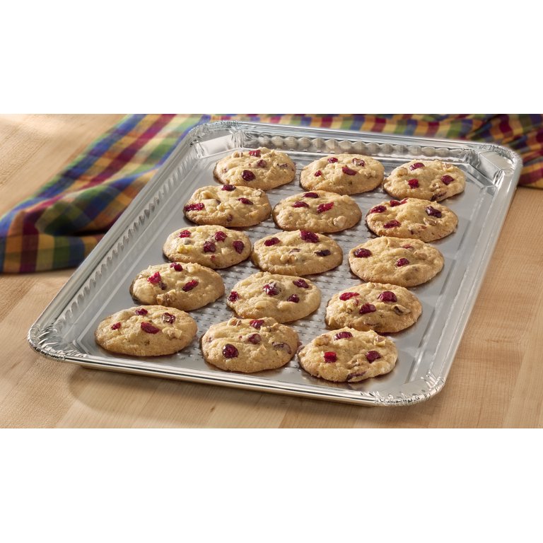Cooking Concepts Foil Cookie Sheets 30 Pack Of 2 Pans 15x10.375x .75 Inches
